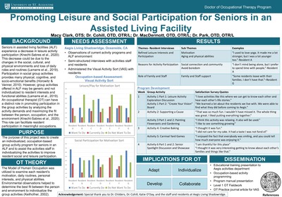 Leisure Lifestyles/Senior Involvement