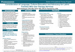 Consideration of Language, Culture-Education, and Advocacy for Latino Families Who Use Therapy Services by Melina Rodriguez, Rachael Fox, and Mary Greer