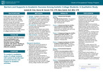 Barriers and Supports to Academic Success Among Autistic College Students: A Qualitative Study by Isabella M. Ortiz, Steven M. Gerardi, and Mary Zadnik